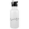 Metallic White with straw (600ml)