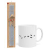 Easter Set, Ceramic Cup (330ml) & Easter aromatic flat candle (30cm) (GRAY)