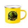 Yellow Enamel Metallic Cup 360ml