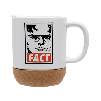 Dunder Mifflin FACT, Ceramic coffee mug Cork (MAT), 330ml (1pcs)