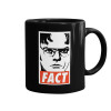 Mug black, ceramic, 330ml