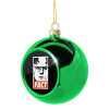 Green Christmas tree ornament ball 8cm