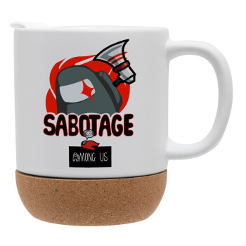 Among US Sabotage, Ceramic coffee mug Cork (MAT), 330ml (1pcs)