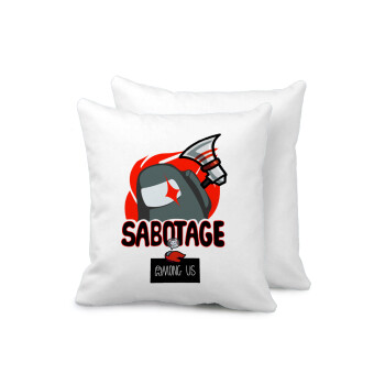 Among US Sabotage, Sofa cushion 40x40cm includes filling