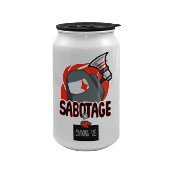 Among US Sabotage, Κούπα ταξιδιού μεταλλική με καπάκι (tin-can) 500ml
