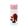 Pink stainless steel thermal flask, 320ml