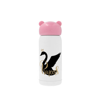 Swan Princess, Pink stainless steel thermal flask, 320ml