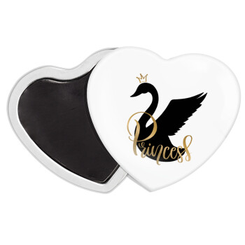 Swan Princess, Μαγνητάκι καρδιά (57x52mm)