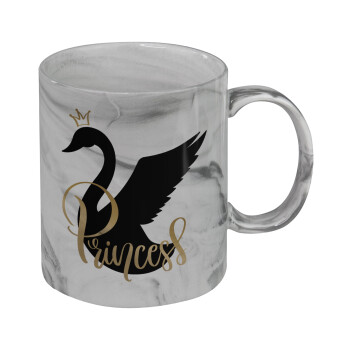 Swan Princess, Mug ceramic marble style, 330ml