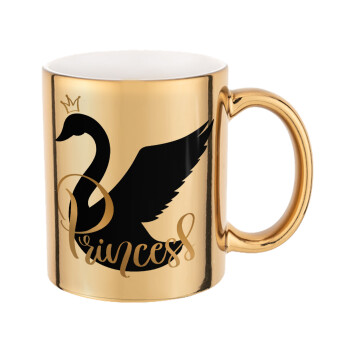 Swan Princess, Mug ceramic, gold mirror, 330ml