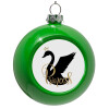 Green Christmas tree ornament bauble 8cm