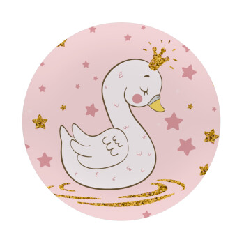 Crowned swan, Mousepad Round 20cm