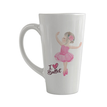 I Love Ballet, Κούπα κωνική Latte Μεγάλη, κεραμική, 450ml