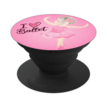 I Love Ballet, Phone Holders Stand  Black Hand-held Mobile Phone Holder