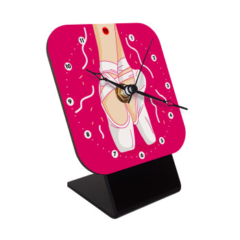 Πουεντ, Quartz Wooden table clock with hands (10cm)