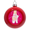 Red Christmas tree ornament bauble 8cm