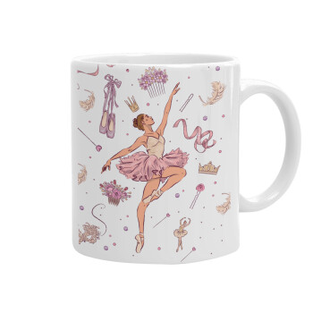 Ballet Dancer, Ceramic coffee mug, 330ml (1pcs)