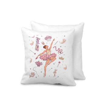 Ballet Dancer, Sofa cushion 40x40cm includes filling