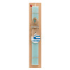 Easter Set, wooden keychain & aromatic flat Easter candle (30cm) (TURQUOISE)