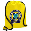 Backpack pouch GYMBAG Yellow, with pocket (40x48cm) & thick cords