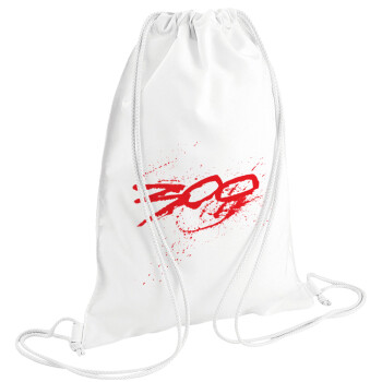 Οι 300 της Σπάρτης, Backpack pouch GYMBAG white (28x40cm)