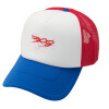 Καπέλο Ενηλίκων Soft Trucker με Δίχτυ Red/Blue/White (POLYESTER, ΕΝΗΛΙΚΩΝ, UNISEX, ONE SIZE)