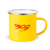 Yellow Enamel Metallic Cup 360ml