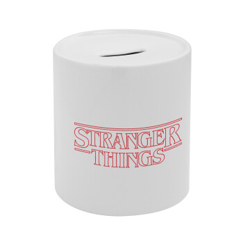 Stranger Things Logo, Κουμπαράς πορσελάνης με τάπα