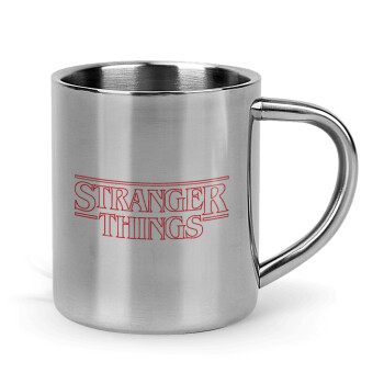 Stranger Things Logo, Mug Stainless steel double wall 300ml
