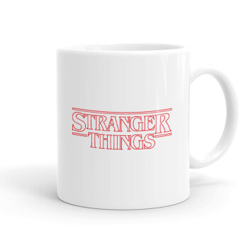 Stranger Things Logo, Ceramic coffee mug, 330ml (1pcs)