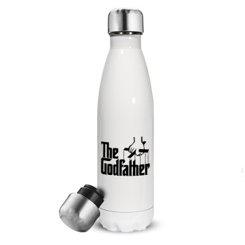 The Godfather, Metal mug thermos White (Stainless steel), double wall, 500ml