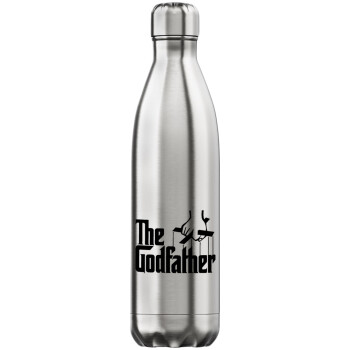 The Godfather, Μεταλλικό παγούρι θερμός Inox (Stainless steel), διπλού τοιχώματος, 750ml