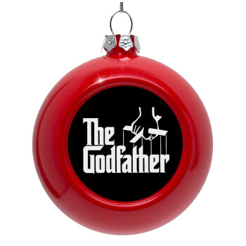 The Godfather, Red Christmas tree ornament bauble 8cm