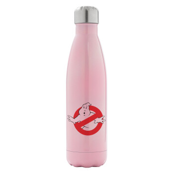 The Ghostbusters, Metal mug thermos Pink Iridiscent (Stainless steel), double wall, 500ml