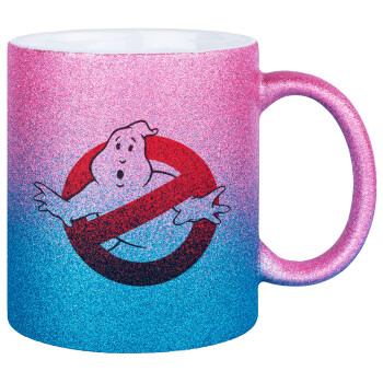 The Ghostbusters, Κούπα Χρυσή/Μπλε Glitter, κεραμική, 330ml