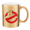 Mug ceramic, gold mirror, 330ml