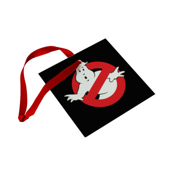 The Ghostbusters, Christmas ornament, glass square ornament 9x9cm