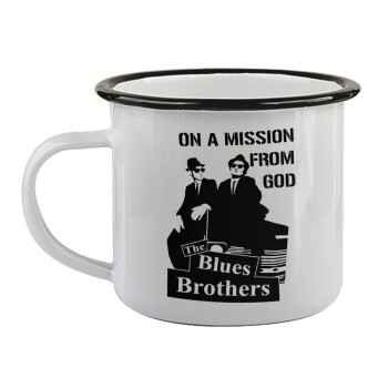 Blues brothers on a mission from God, Κούπα εμαγιέ με μαύρο χείλος 360ml