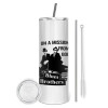 Eco friendly stainless steel tumbler 600ml, with metal straw & cleaning brush