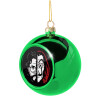 Green Christmas tree ornament ball 8cm