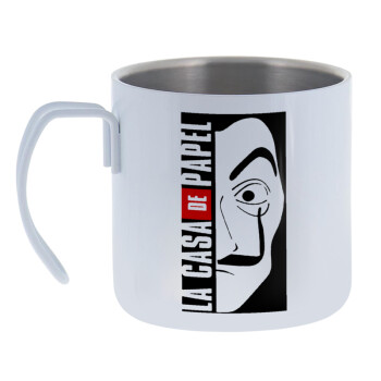 La casa de papel vertical, Mug Stainless steel double wall 400ml