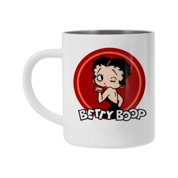 Betty Boop kiss, Mug Stainless steel double wall 450ml