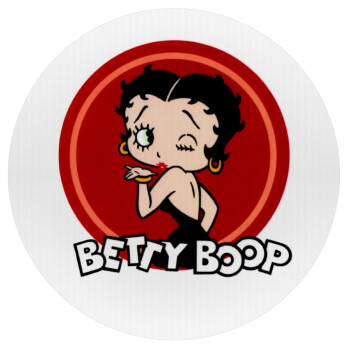 Betty Boop kiss, Mousepad Round 20cm