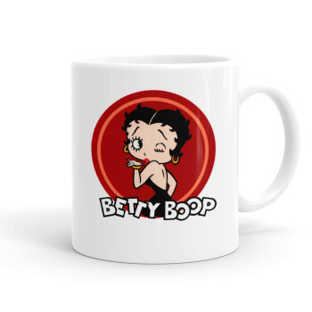 Betty Boop kiss, Ceramic coffee mug, 330ml (1pcs)