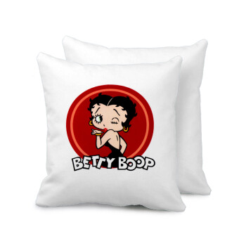Betty Boop kiss, Sofa cushion 40x40cm includes filling