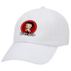 Adult Baseball Cap White 5-panel (POLYESTER, ADULT, UNISEX, ONE SIZE)