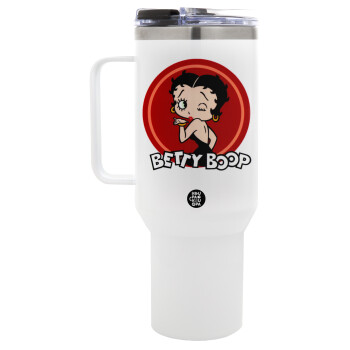 Betty Boop kiss, Mega Tumbler με καπάκι, διπλού τοιχώματος (θερμό) 1,2L