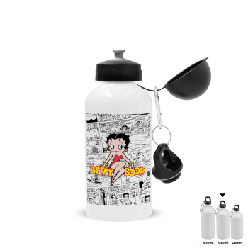 Betty Boop, Metal water bottle, White, aluminum 500ml