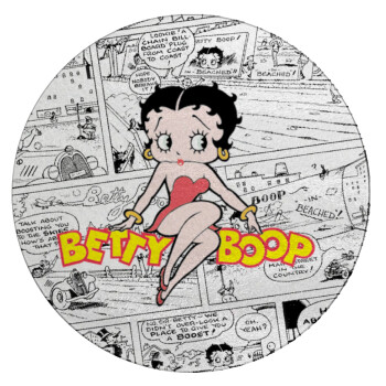 Betty Boop, Επιφάνεια κοπής γυάλινη στρογγυλή (30cm)