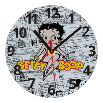 Betty Boop, Ρολόι τοίχου γυάλινο (20cm)